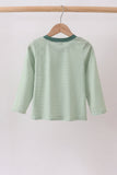 Teal Stripe Pocket top