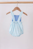 Blue Crocodile Embroidered Bubble