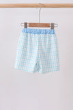 Blue Crocodile Embroidered Swim Trunks