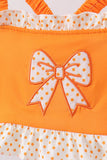 Orange Bow Ruffle 2PC Swimsuit