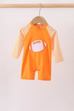 Orange Football One-piece Swimsuit