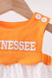 Orange Tennessee Applique Bubble