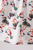 Sage Mallard French Knot Ruffle Shorts Set