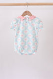 Pink Floral Bow Print Bubble