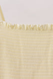 Cream smocked mom dress
