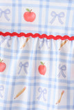 Red Apple Print Bloomer Set