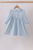 Lavender Floral Smocked Dress