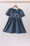 Garden Rose Smocked Ruffle Dress
