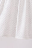Blue Apple Crayon French Knot Ruffle Pants Set