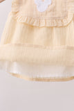 Oatmeal character french knot bloomer set