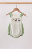 Monster truck embroidery stripe bubble