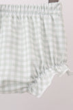 Green Sunflower Applique Ruffle Bloomer Set