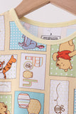 Yellow winnie the pooh bamboo pajama set