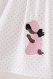 Pink Prayer Embroidery Dress