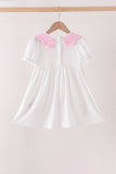 Pink Prayer Embroidery Dress