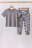 Grey Camouflage Jogger Set