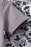 Grey Camouflage Jogger Set