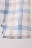Blue Pumpkin Embroidery Gingham Bubble