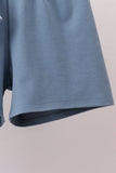 Blue Pumpkin Embroidery Gingham Shorts Set