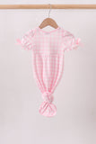 Pink Mallard Embroidery Gown