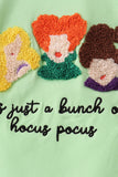 Green Hocus pocus french knot pants set