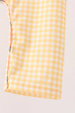 Mustard Candy Embroidery Gingham Jon Jon