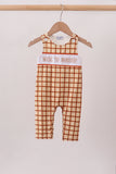 Brown Made to Worship Embroidery Grid Jon Jon