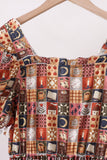Brown Made to Worship Mom Dress