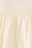 Beige Jacquard Lace Dress