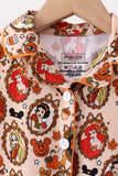Orange princess bamboo pajama set