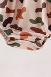 Camouflage Pumpkin Embroidery Ruffle Bubble