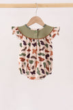 Camouflage Pumpkin Embroidery Ruffle Bubble
