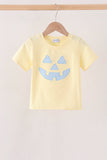 Cream Jack-O-Lantern Applique Top