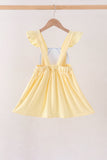 Cream Jack-O-Lantern Applique Ruffle Dress