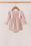Floral Smocked Lace Bubble