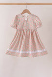 Floral Smocked Lace Dress