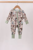 Camouflage Hunting Bamboo Zipper Romper