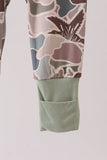 Camouflage Hunting Bamboo Zipper Romper