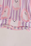 Purple Ghost Smocked Ruffle Bubble