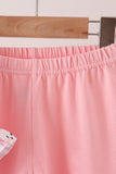 Purple Ghost Smocked Ruffle Pants Set