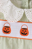 Green Pumpkin Smocked Skorts Set