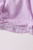 Purple Candy Smocked Bubble