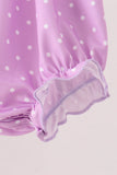 Purple Bucket Candy Embroidery Ruffle Bubble