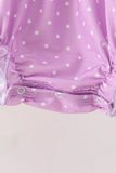 Purple Bucket Candy Embroidery Ruffle Bubble