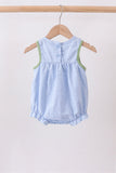 Blue Pumpkin Embroidery jacquard Ruffle Bubble