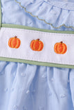 Blue Pumpkin Embroidery jacquard Ruffle Bubble