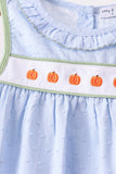Blue Pumpkin Embroidery jacquard Ruffle Shorts Set