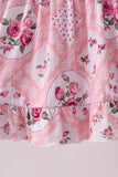 Pink Floral Bamboo Pants Set