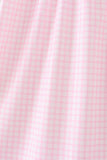Pink Gingham Candy Corn Dress