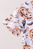 Gray Pumpkin Shorts Set